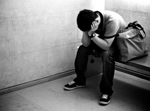 Depressed man