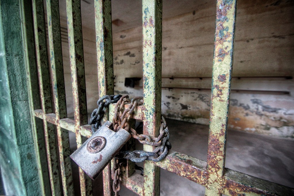 padlocked bars