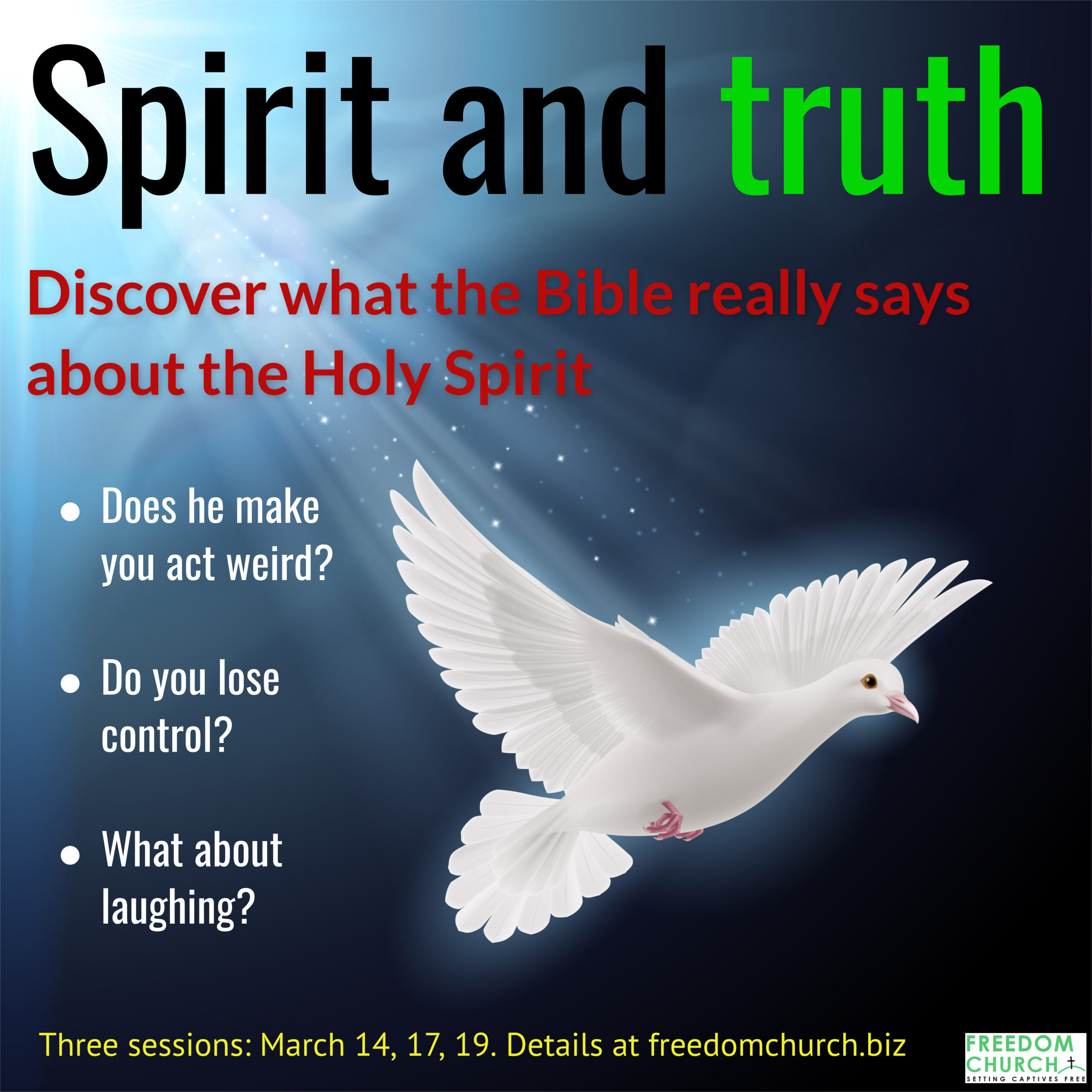 Spirit and truth poster